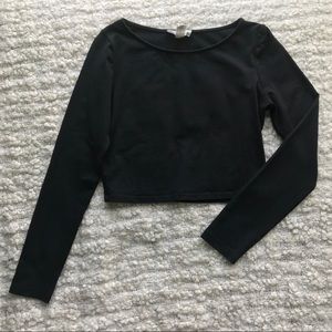 Forever 21 Black Crop Top
